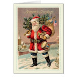 Vintage Santa Felicitacion