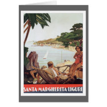 Vintage Santa Margherita Ligure Felicitacion