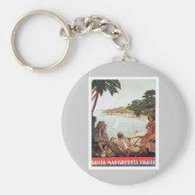 Vintage Santa Margherita Ligure Llaveros Personalizados