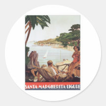 Vintage Santa Margherita Ligure Pegatina