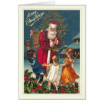 Vintage Santa Tarjeta
