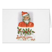 Vintage Santa Tarjetas