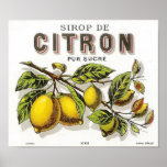 Vintage Sirop de Citron Ad - poster