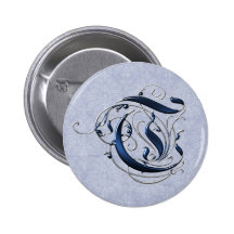 Vintage T inicial Pins