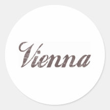 Vintage Viena Pegatina