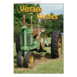 Vintage, WishesTractor-personalizar cualquier ocas Tarjeta