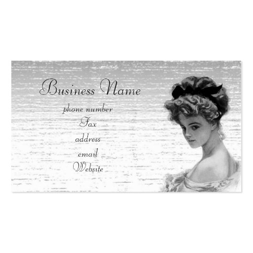 vintagelady tarjetas de negocios
