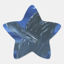 Violación de la ballena jorobada colcomanias forma de estrellas