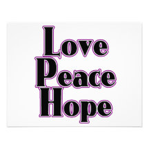 violeta de la esperanza de la paz del amor anuncios personalizados