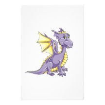 Violeta del dragón papelería personalizada