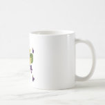 Violetas salvajes clasificadas hechas en bordado d tazas de café