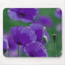 violett Mohn Art Mousepad