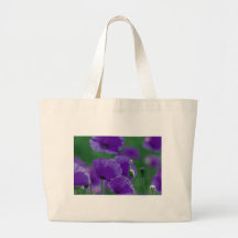 violett Mohn Art Tragetaschen