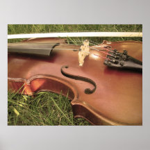 violín antiguo impresiones