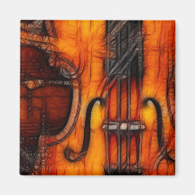 Violín artístico imán para frigorifico