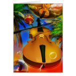 Violín de la música que juega canciones tarjeta