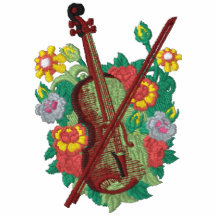 Violín floral