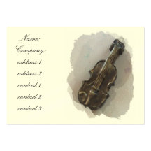 violín plantilla de tarjeta de negocio