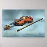 Violín y arco posters