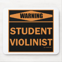 Violinista del estudiante tapetes de raton