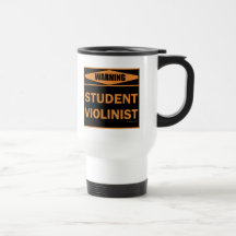 Violinista del estudiante tazas de café