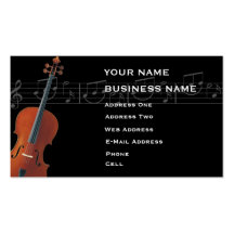 Violoncelo - tarjeta de la industria musical tarjetas de visita