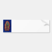 Virgen de Guadalupe Etiqueta De Parachoque