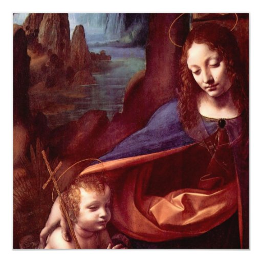 VIRGEN DE LAS ROCAS LEONARDO DA virgen de las rocas leonardo da: