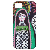 Virgen del ángel del arte de Guadalupe por el brez iPhone 5 Case-Mate Protectores