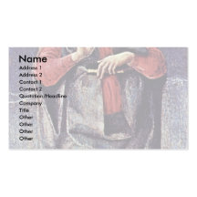 Virgen del anuncio de Tura Cosmè Tarjetas De Visita