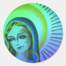 Virgen María Pegatina