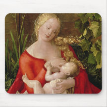 Virgen y niño "Madonna con el iris", 1508 Tapetes De Ratones