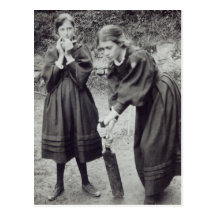 Virginia y Vanesa Stephen, en St Ives, 1894 Postal
