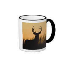 virginianus blanco-atado del Odocoileus de los cie Taza De Café