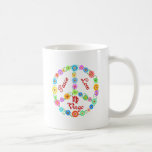 Virgo del amor de la paz tazas de café