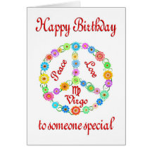 Virgo del feliz cumpleaños felicitacion 