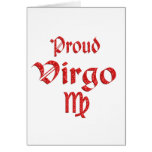 Virgo orgulloso tarjeta