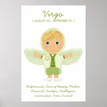 Virgo - poster del horóscopo del muchacho