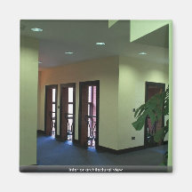 Visión arquitectónica interior iman de nevera