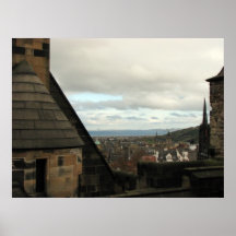 Visión desde el castillo de Edimburgo Poster
