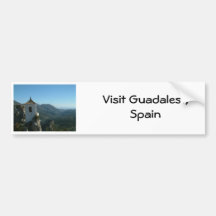 Visión desde Guadalest Etiqueta De Parachoque