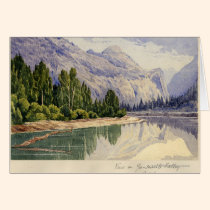 Visión en el valle California de Yo-Semite tarjetas