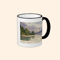 Visión en el valle California de Yo-Semite tazas