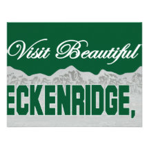 Visita Breckenridge hermoso, Colorado Invitación