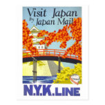 Visita Japón por correo - N.Y.K. Lines Tarjetas Postales