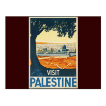 Visita Palestina Tarjeta Postal