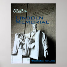 Visite el Lincoln memorial por el poster mágico de
