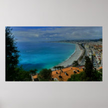 ¡Vista agradable de Niza! Posters