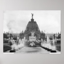 Vista de la bóveda central y de la fuente impresiones