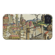 Vista de la ciudad antigua de Babilonia, del Nure iPhone 4 Case-Mate Fundas